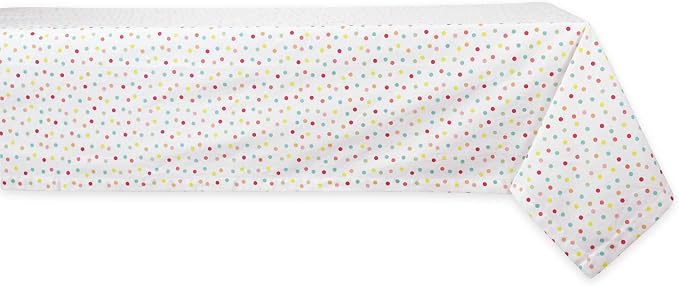 DII Polka Dot Party Print Tabletop Collection Reusable & Machine Washable by DII
