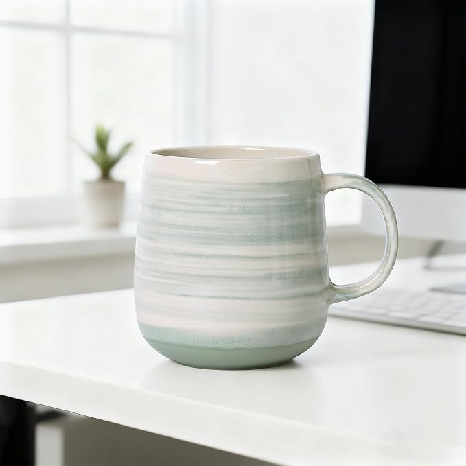 Coffee Mugs Set of 4, 12oz Stoneware Coffee Cups - Image 6