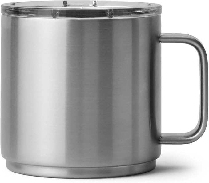 YETI Rambler 14 oz Ceramic Lined Stackable Mug, Vacuum Insulated, Stainless - Image 8