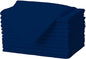 Gee Di Moda Cloth Napkins - 17 x 17 Inch Navy Blue Dinner Napkins - Set of 12 Soft & Absorbent Washable Fabric Cloth Table Napkins with Hemmed Edges for Hotel Restaurant, Holiday Parties & Wedding