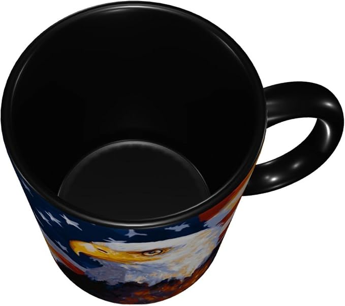 Yrebyou Eagle USA Flag Coffee Mug 11oz Ceramic Cup - Image 4