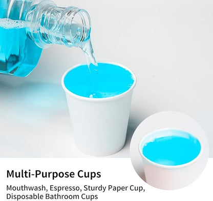METAPRINT 3000 Count 3 oz Small Paper Cups, Bathroom Paper Cups, Mouthwash Cups - Image 7