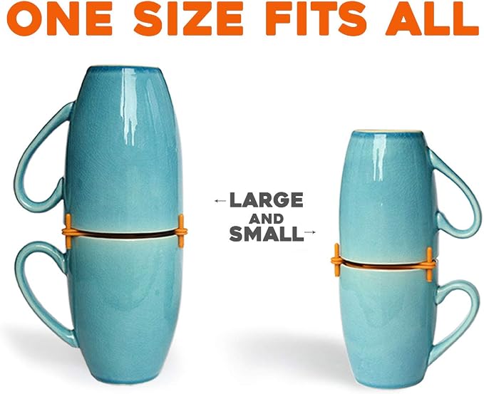Mug Stackers for Kitchen Cabinets, Coffee Cup Stacker 6-Pack, Individual - Image 3