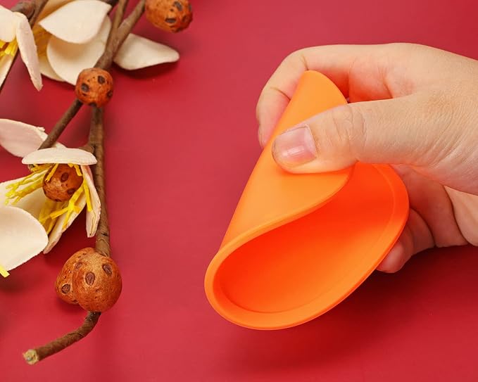 ONLYKXY 3 Pieces 3.93 Inch Silicone Coasters, Round Coasters - Image 3