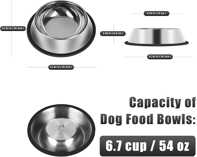 3Pcs Stainless Steel Dog Bowls Set - Image 2