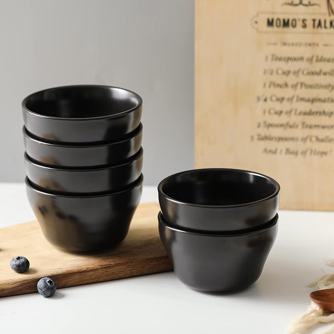 Selamica Ceramic Small Bowls Dessert Bowls 8oz Bouillon Cups - Image 7