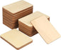 80 Pieces Rectangle Unfinished Wood Pieces, 4 x 6 Inch Natural Wood Cutout Tiles by GNIEMCKIN