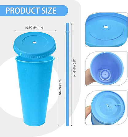 YOUKE OLA 72 Pack Glitter Plastic Cups - Image 2