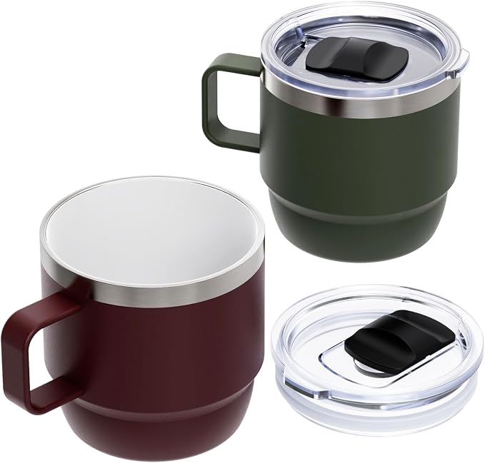 Zenbo 8 oz Stackable Coffee Mugs by Zenbo