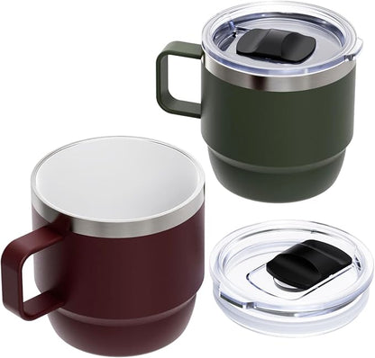 Zenbo 8 oz Stackable Coffee Mugs by Zenbo