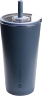 HydroJug Everyday Tumbler 20 oz – Ceramic-Lined Insulated Tumbler with Straw and Soft-Touch Lid, Cup Holder Friendly, Double-Wall Vacuum Insulation, Reusable Travel Cup – Cascade