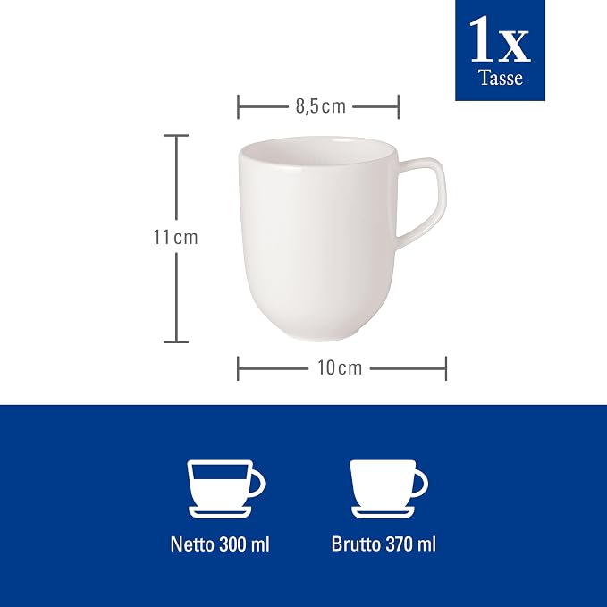 Villeroy & Boch Afina Mug with Handle, Premium Porcelain, Made in Germany - Image 4