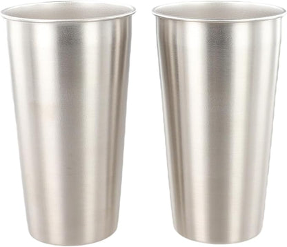 Stainless Steel Camping Mug Set, Lightweight Handleless Travel Coffee Cup by Unknown