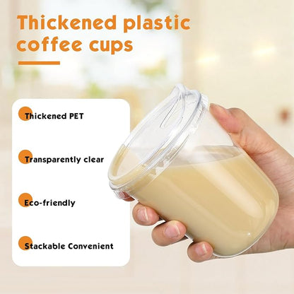 Baderke 50 Pcs Round Bottom Plastic Cups - Image 4