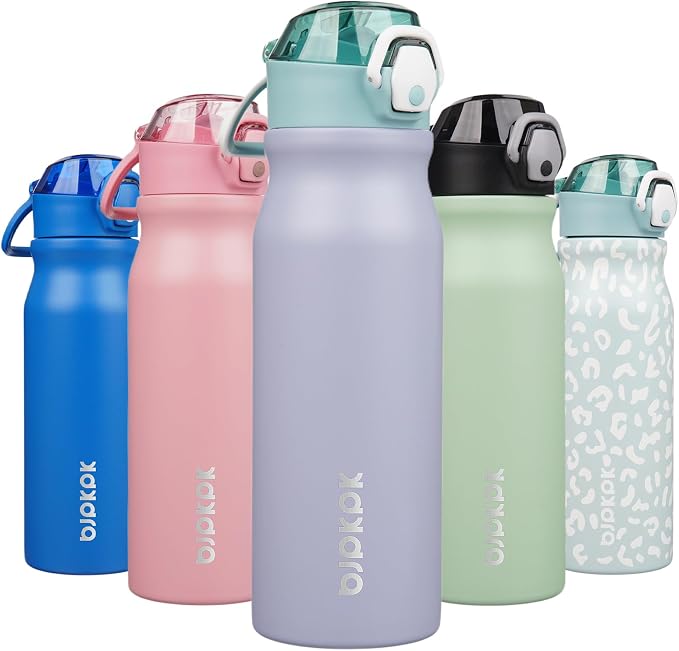 BJPKPK 25 oz Insulated Water Bottle, Stainless Steel Flask | Leak Proof Locking by BJPKPK