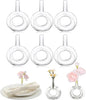 Honeydak 6 Pcs Vases Glass Napkin Rings Hand Blown Borosilicate | High by Honeydak