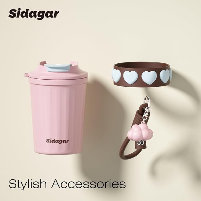 SDGA+ 12 oz Travel Coffee Mug Spill Proof Leak Proof, Stainless Steel Thermal - Image 5