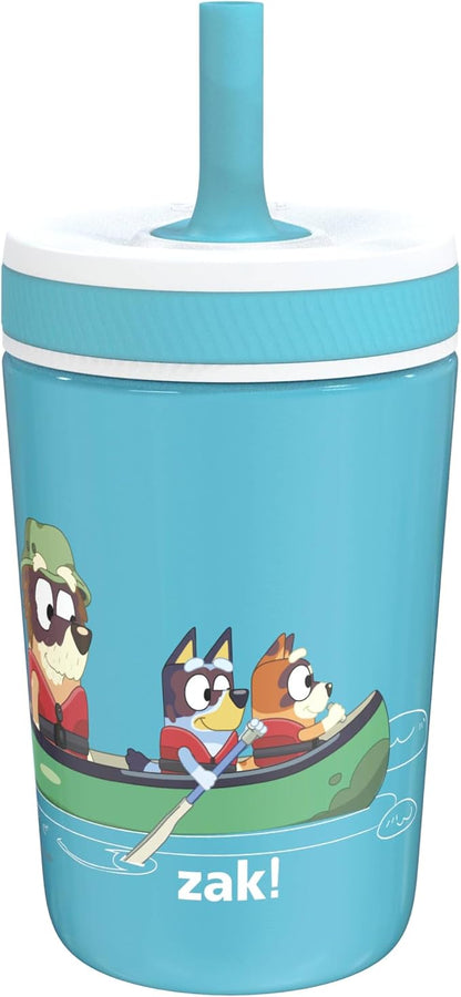 Zak Designs Bluey Kelso 12oz Stainless Steel Leak-Proof Toddler Straw Cup by ZakDesigns