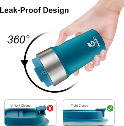 17oz Insulated Travel Coffee Mug, Stainless Steel Cup - Image 4