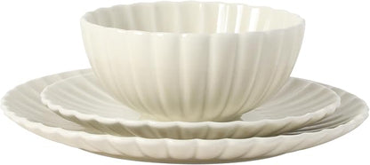 Gibson Elite Peach Orchard 12-Piece New Bone China Dinnerware Set Service - Image 10
