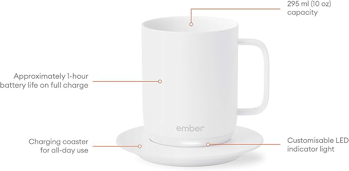 Ember Temperature-Control Smart Mug, 10 Ounce, 1-hr Battery Life - Image 4