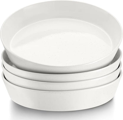 LIANYU 34oz Pasta Bowls, Ceramic Dinner Plate Bowls Set of 4 | 8.7’’ Wide by LIANYU