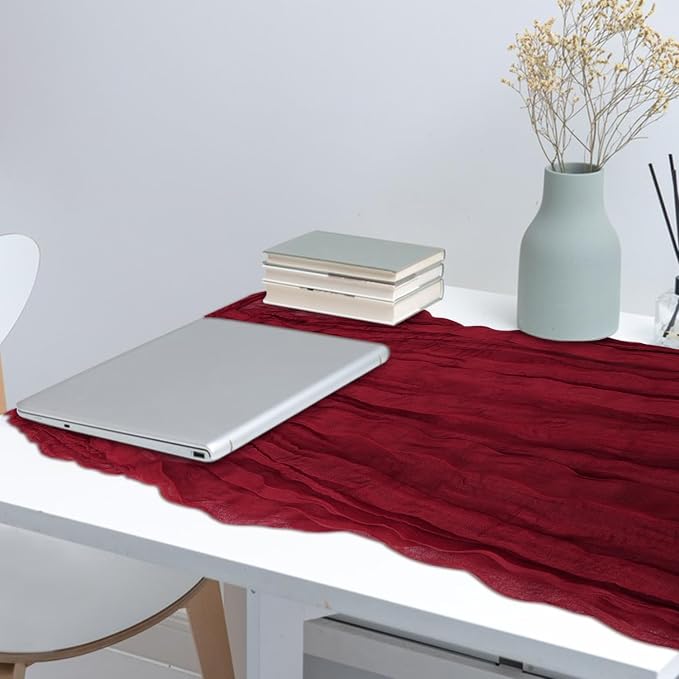 2 Pack Cheesecloth Table Runner 10Ft Christmas Gauze Boho Table Runners - Image 7