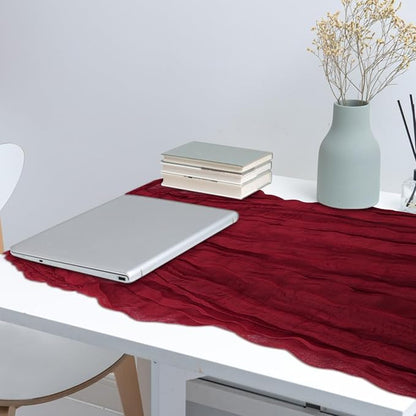 2 Pack Cheesecloth Table Runner 10Ft Christmas Gauze Boho Table Runners - Image 7