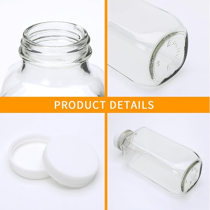 Glass Bottles 12 oz, Airtight Glass Beverage Bottles - Image 3