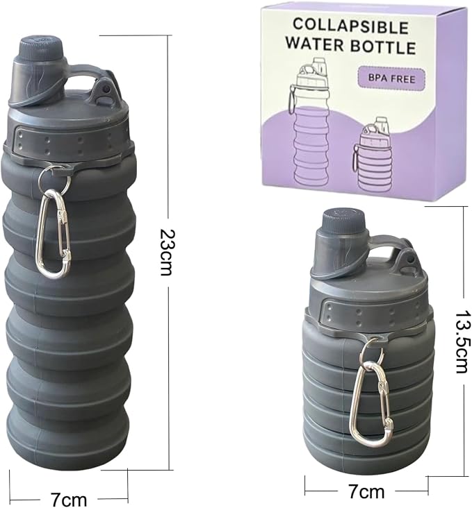 Collapsible Water Bottles Travel water bottle Sports Portable Sport Water - Image 3