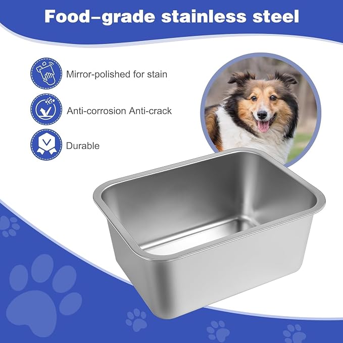 1.25 Gallon Stainless Steel Dog Water Bowl - Image 5