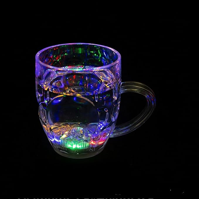Flash Light Up Cups Glowing LED Beer Wine Whisky Liquor Crystal Glasses Tumbler by Unknown