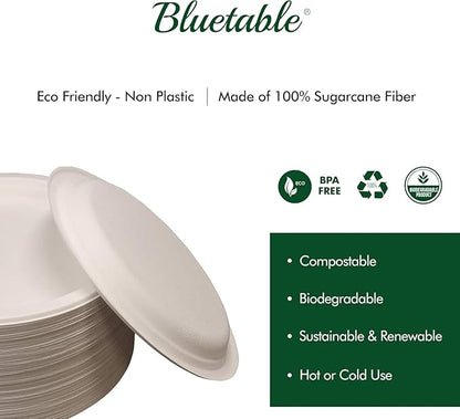 Paper Bowls Disposable Bowls Compostable [500 Pack] Bulk 12 oz Biodegradable Bowl - Case Pack Good For Hot Soup Chili - Made from 100% Sugarcane, Eco Friendly Bagasse Bowls Natural [500 Pack/Case]
