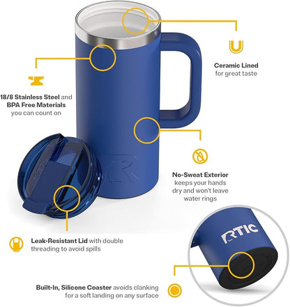 RTIC 16oz Road Trip Travel Mug - Image 3