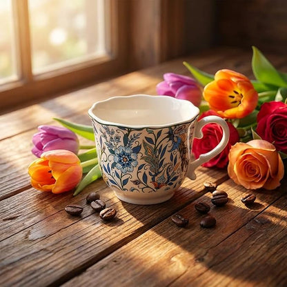 Bone China Tea Cup and Saucer Set - Image 5
