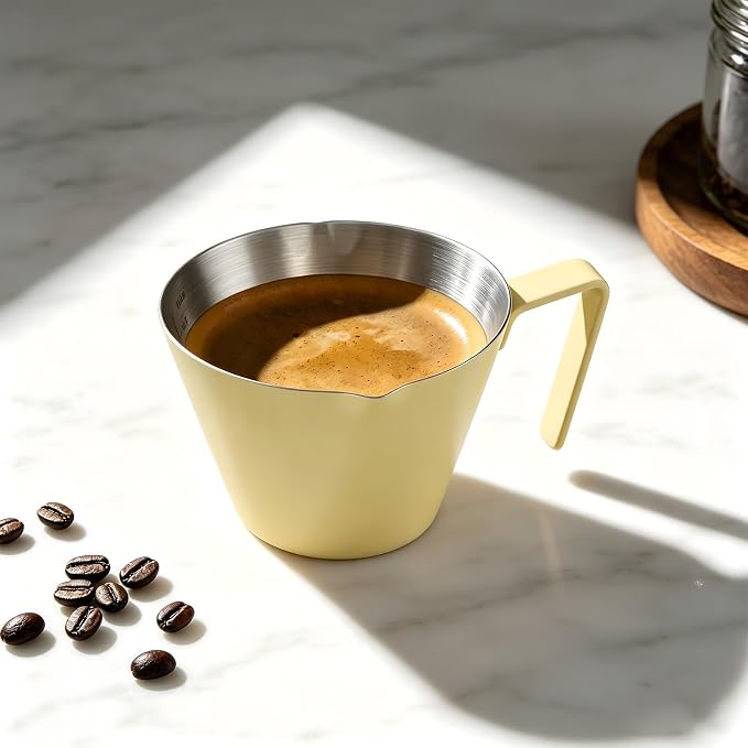 YARRAMATE Stainless Steel Espresso Shot Cup, 3.4oz/100ml | Heat Insulated Grip - Image 2