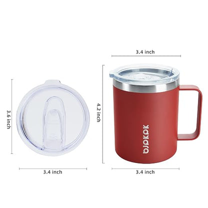 BJPKPK 2pcs Stainless Steel Insulated Coffee Mug, 14oz - Image 3