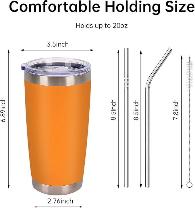 IEOVIEE 32 Pack 20oz Stainless Steel Insulated Bulk Tumblers - Image 3