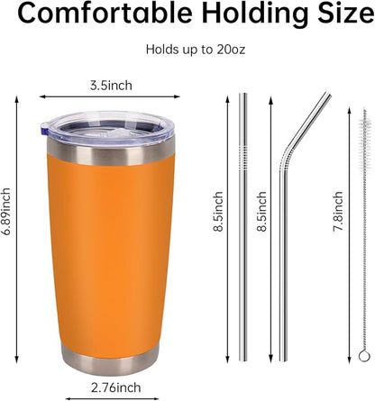 IEOVIEE 32 Pack 20oz Stainless Steel Insulated Bulk Tumblers - Image 3