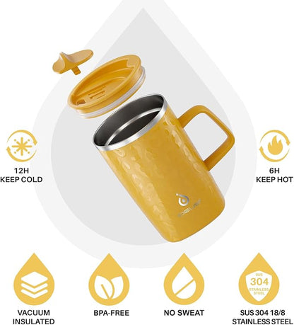 Ideus 16 oz Insulated Stainless Steel Coffee Mug - Image 2