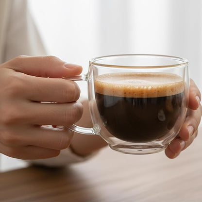 Double Wall Glass Coffee Mugs - Image 5