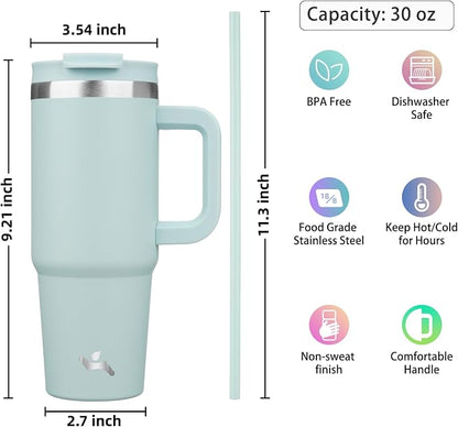 Konokyo 30 oz Insulated Tumbler Water Bottle - Image 4