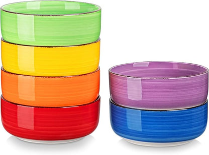 vancasso Bonita Cereal Bowls Set of 6, 24 OZ Ceramic Bowls by vancasso