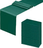 Satin Table Runner, Forest Green, 12x108 Inches, 15 Pack by HMQIANG