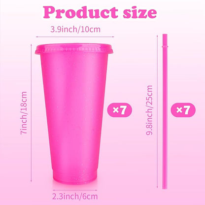Hooqict 7 Pack Reusable Cups - Image 2