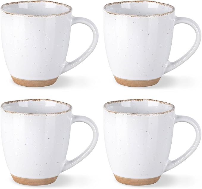 AmorArc 12oz Ceramic Coffee Mugs set of 4, Stylish Coffee Mugs by AmorArc