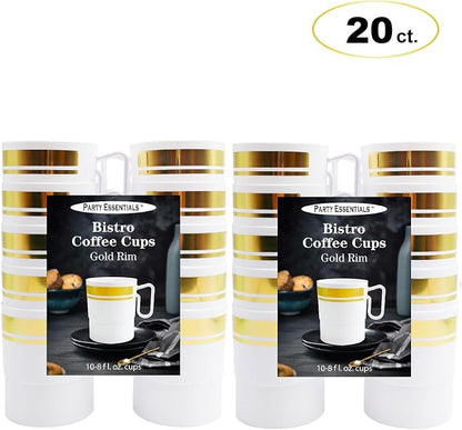 Party Essentials 8-Ounce Hard Plastic Coffee Cup/Tea Mug - Image 2