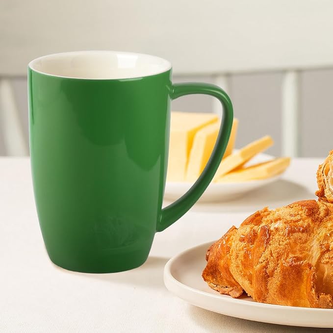 homEdge Porcelain Mug Set, 16 Ounces Cup - Image 3