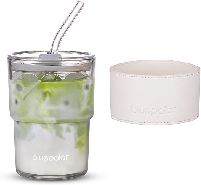 BLUEPOLAR 13oz/400ml Glass Water Tumbler by BLUEPOLAR