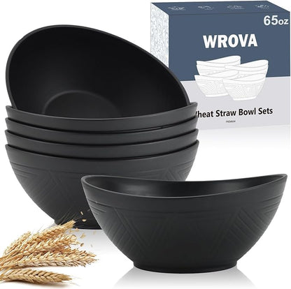 65oz Big Wheat Straw Bowls by WROVA